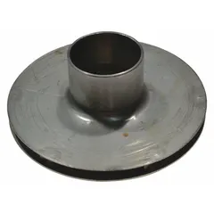 Closed-design impeller made of stainless steel. For use with Dayton straight centrifugal pump models 2ZXA3, 2ZXA4, 2ZXA5, 2ZXA6, 2ZXL1, 2ZXL2, 2ZXL3, and 2ZXL4. Suitable for moving water or other fluids in industrial pumping applications.