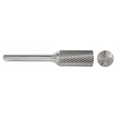 OEM APPROVED VENDOR Single-Cut End-Cut Cylinder Bur, SB-41L2, 1/16" x 1/4" Head - Single-Cut End-Cut Cylinder Burs