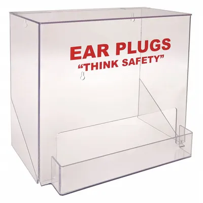 OEM APPROVED VENDOR Empty Earplug Dispenser, 200 Pairs, Table Top/Wall Mount - Empty Earplug Dispensers