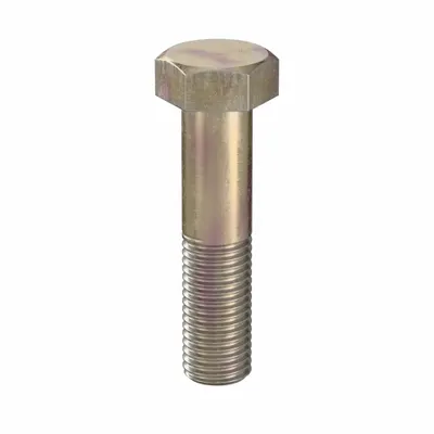 LINDSTROM Hex Head Cap Screw: Steel, Class 10.9, Zinc Yellow, M20, Metric, 85 mm lg - Class 10.9 Steel Hex Head Cap Screws