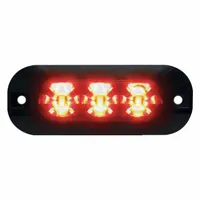 CODE 3 Warning Light: Emergency Vehicle Area Light, Red, 6 W Watt, Clear, SAE J595 Class 1, LED (MPN XTP3R)