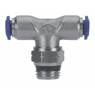 AIGNEP USA Nickel-Plated Brass Tube Fitting, #10-32 Thread, 88215-02-32 - Nickel-Plated Brass Tube Fittings