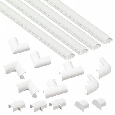 D-LINE Micro+ Half- & Quarter-Round Cable Concealer Strip - Half- & Quarter-Round Cable Concealer Strips