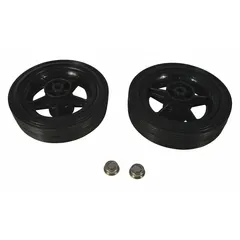 Replacement wheels and hubs for use with the 3LE84 model. These components restore wheel and hub functionality on compatible equipment in industrial settings.