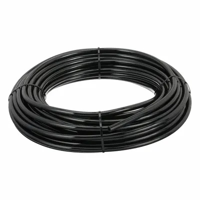 PARKER Standard Polyurethane Tubing, 5/16 in ID, 1/2 in OD, 100 ft, Black