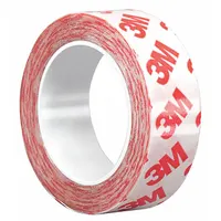 This permanent double-sided film tape features an acrylic adhesive on a polyester film backing, providing secure bonding for mounting, splicing, and assembly tasks. The 8.3-mil thickness offers a balance of conformability and holding strength. Suitable for industrial applications requiring reliable adhesion on various substrates