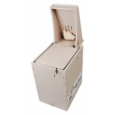 BIRD BARRIER One Door Bird Trap, Plastic, Brown, 1 Bird Capacity, 12 1/2 in Ht - Bird Control Traps