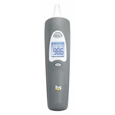 HEALTHSMART Infrared Digital Thermometer, Ear, 3 sec Readout, ˚F - Digital Thermometers