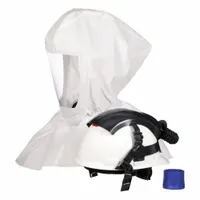 Hood Assembly: S-Series, Full Hood, Hard Hat/Inner Collar, PAPR System, Universal Headgear Size (MPN S-665)