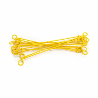 OEM APPROVED VENDOR Double-Loop Wire Ties, PVC Coated, 16 ga, 0.062 in Dia, 4 in Lg