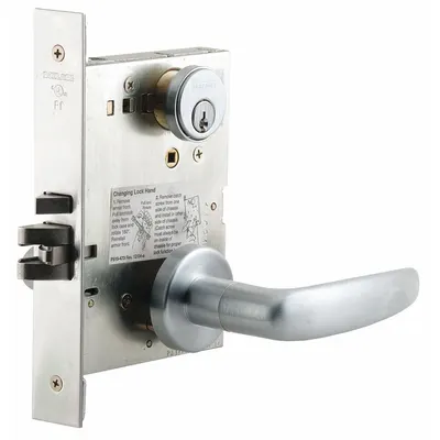 SCHLAGE L9050P 07A 626 Office Lever Lockset, Chrome - Office Lever Locksets