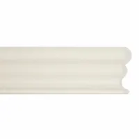 ACROVYN Accent Rail: FR-252, PETG, Mission White, 2 1/2 in Overall Ht, 9 1/2 ft Overall Lg (MPN FR252933N)