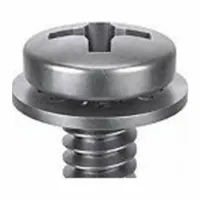 SEMS Screw: Internal Tooth, M2.5x0.45 Thread Size, 12 mm Lg, Stainless Steel, Passivated, Pan, 10 PK (MPN 1-MPI-2.5-12)