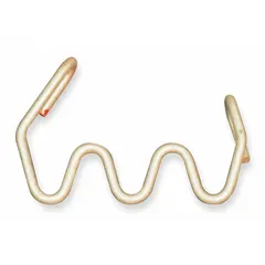 This surface-mount bracket is a single bracket assembly component made of pre-galvanized carbon steel. It is used to mount infrared tube heaters to walls or ceilings, providing a secure attachment point for the heater assembly.