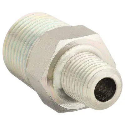 AEROQUIP Hydraulic Hose Adapter: 3/8 in x 1/8 in Fitting Size, Male x Male, NPTF x NPTF - NPTF-to-NPTF Steel Hydraulic Hose Adapters