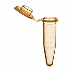 APPROVED VENDOR Microcentrifuge Tube, Polypropylene, 1.5 mL, Orange, Conical Bottom, Graduated, with Cap (C2000-O)
