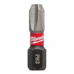 This 25-pack of #3 (PH3) Phillips insert bits features a standard hex shank for secure fit in power tools. Made of alloy steel, these bits are suited for driving #3 Phillips-head screws in assembly and maintenance tasks.