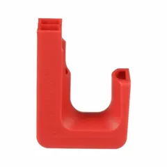 This PANDUIT J-Hook is designed for routing and supporting cable bundles in overhead installations. Made of red Nylon 6/6, it clips onto threaded rod and secures with a locking latch. Supports bundles up to 2 inches in diameter with a maximum load of 55 lb. Sold in a pack of 50.