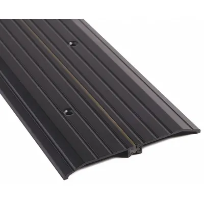 NATIONAL GUARD Saddle Threshold, Aluminum, 3 ft, Fluted, 8426DKB-36 - Saddle Thresholds