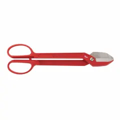 This straight-cut tinner snip has a 16-inch overall length and a 2-3/4-inch cutting length. It is constructed from steel and cold rolled steel. Suitable for cutting sheet metal in applications such as HVAC ductwork, roofing, and metal fabrication.