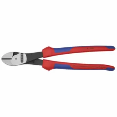 Straight, oval-jaw diagonal-cutting pliers with a 10 in overall length, 1 1/4 in jaw length, and 1 1/4 in jaw width. Designed for manual cutting of hard wire in industrial maintenance, electrical work, and general fabrication. Non-insulated, no crimping or stripping functionality.
