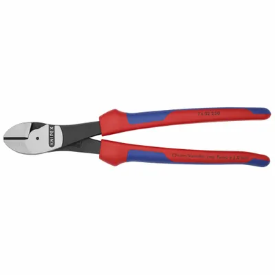 KNIPEX Diagonal Cutting Plier: Std, Straight, Oval, 1 1/4 in Jaw Lg, 1 1/4 in Jaw Wd - Standard-Cut Diagonal-Cutting Pliers