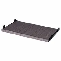 BOSS Keyboard Tray: Wood, Driftwood, 1 1/4 in Overall Ht, 14 1/2 in Overall Wd, 23 1/2 in Overall Dp (MPN N200-DW)