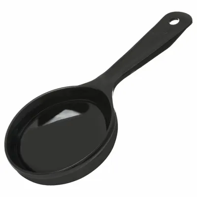 CARLISLE Portion Control Spoon: 6 oz Capacity, Acetal, Solid, Black, NSF Certified - Portion Control Spoons