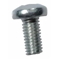 M5x9 pan-head screw designed as a replacement fastener for Dayton 2LEB4 material handling equipment. Used to secure components in conveyors, hoists, and similar systems. Fits Dayton brand equipment.