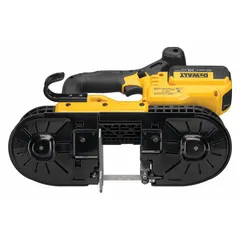 Replacement blade guard for DEWALT DCS371 20V MAX band saw. Provides operator protection during cutting operations in metalworking, construction, and maintenance tasks. Dimensions: 14-1/2 in x 4-7/8 in.