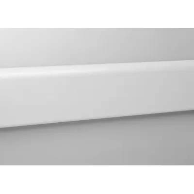 PAWLING CORP WG-4 PVC Wall Guard, Linen White, 4 in H x 12 ft L - PVC Crash Rails & Bumper Guards