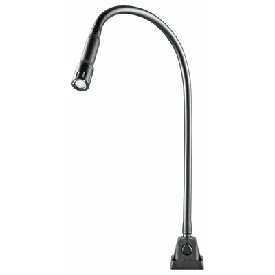 WALDMANN Task Light: Gooseneck, LED, 191 lm Max Brightness, 6500K, Clamp/Screw-Down Base - Gooseneck Machine Tool Lights