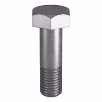 Grade B8 heavy hex bolt, stainless steel, plain finish, with 7/8"-9 thread size and 3-inch length. Meets ASTM A193 material quality standards and ASME B18.2.1 dimensional standards. Suitable for high-temperature and high-pressure applications such as pressure vessels, flanges, and valve assemblies. Supplied in a small pack without nut