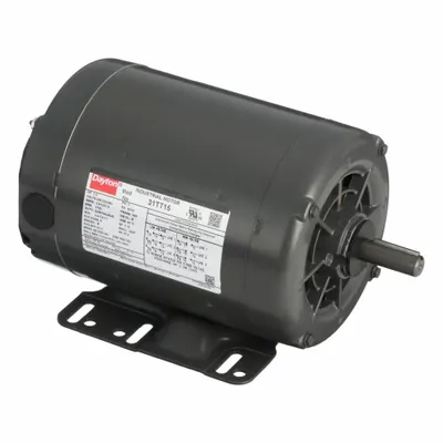 Dayton General Purpose Motor: Rigid Base Mount, Open Drip Proof, 1 hp, 230/460V AC - Rigid Base 3-Phase General Purpose AC Motors