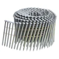 Galvanized steel framing nails, 3-1/4" length with diamond point, collated in flat smooth strips for use with compatible pneumatic nailers. Pack of 2,700 nails. Suitable for structural framing, sheathing, and decking applications