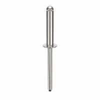 Domed-head blind rivet with 0.183" diameter and 2.226" overall length. Body length is 59/64". Supplied in a 250-piece pack. Used for single-sided fastening in general assembly, sheet metal, and equipment manufacturing where inch-system dimensions are specified