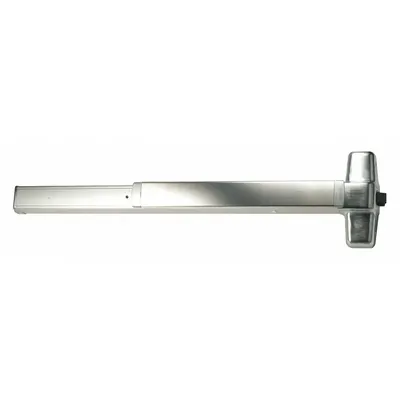 VON DUPRIN RX98EO 3 26D Rim Exit Device, Touchbar, Chrome, 3 ft Max Door Width - Rim Push Bars