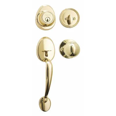 MASTER LOCK HDLBC0603KA4 Brass Office Knob Lockset, Biscuit Style - Office Knob Locksets