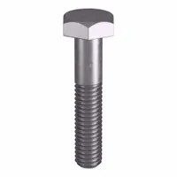 Grade B8M heavy hex bolt with 3/8"-16 thread size, plain finish, and inch system. Meets ASTM A193 material standards and ASME B18.2.1 dimensional standards. Suitable for structural applications requiring corrosion resistance and high-temperature performance, such as in pressure vessels, flanges, and piping systems