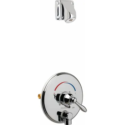 CHICAGO FAUCETS SH-TP4-04-000 Plastic Fixed Showerhead Shower Faucet - Shower Faucets with Fixed Showerheads
