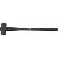 Dead Blow Hammer: Steel Handle, 8 lb Head Wt, 2 5/8 in Hammer Face Dia, 30 in Overall Lg (MPN 55830)