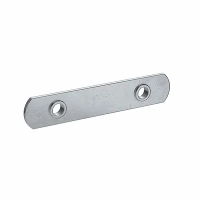 FATH INC. Economy T-Nut: 1/4"-20 Size, For 0.3 in Slot Wd, 10 Series, Double, Black Zinc-Plated - Slide-In T-Nuts