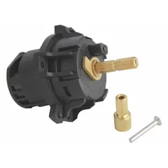 This pressure balance valve trim is designed for use with handheld showers in the Sentinel Mark II series. It helps maintain consistent water temperature by balancing hot and cold water pressure. Suitable for residential and commercial bathroom installations.