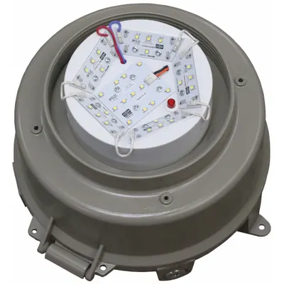 HUBBELL KILLARK Light Fixture: 9,453 lm, T4 Temp Code, 5000K, 65 W - Hazardous Location Light Tanks