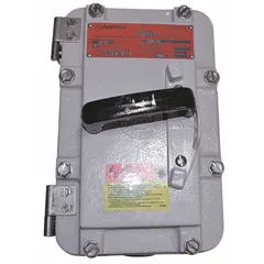 Non-fusible disconnect switch rated 30 A at 600 V AC. Part of the EDS Series. Used for isolating electrical circuits in industrial environments where a visible break in the power supply is required for maintenance or safety.