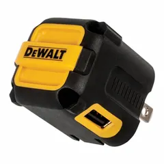 Wall charger with two USB output connectors. Operates on 100-240V AC, 1.4A, 50/60 Hz. Suitable for charging USB-powered devices in various settings.