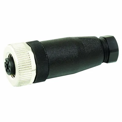 MURRELEKTRONIK Circular Connector: A Coded, 4 Socket, M12 Screw, IP67, Screw Terminals - Field-Wireable Industrial M12 Circular Connectors