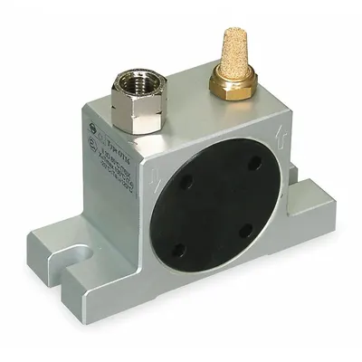 Dayton Pneumatic Vibrator: 581 lbf, 21,000 vpm, 1/4 in NPT, 64 dBA, Aluminum - General Purpose Turbine & Ball Vibrators