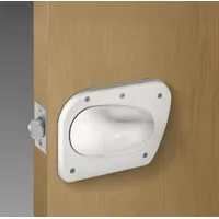 This SECURITECH passage lever lockset is designed for ligature resistance, reducing self-harm risks in behavioral-health environments. It operates as a passage function without a visual indicator message. Suitable for hospitals, clinics, and care facilities requiring safe door operation