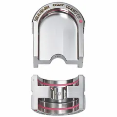 U Style die set for crimping 1/0 AWG electrical wire and cable. Includes upper and lower dies. For use with MILWAUKEE model 2779-22 tool. Suitable for industrial wiring applications requiring secure, consistent crimps.